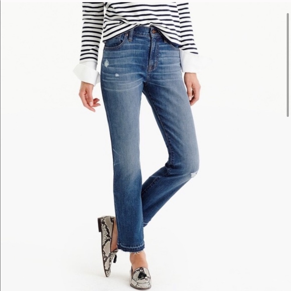 Jcrew petite vintage crop Jean in Rhodes wash 30